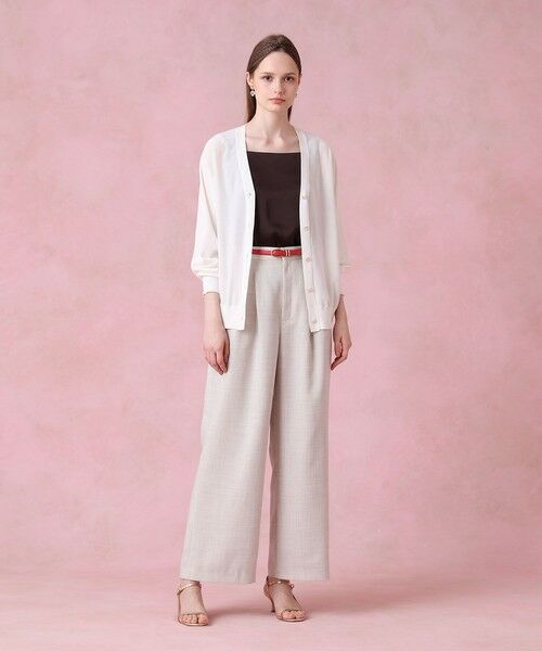 ANAYI / アナイ カーディガン・ボレロ | コットンアセテートVネック カーディガン | 詳細3