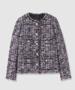美品✨ANAYI 現行 ダウンジャケット ツイード ショールカラー 19AW セール】 ANAYI / アナイ アウター（条件：ブラック系、新入荷