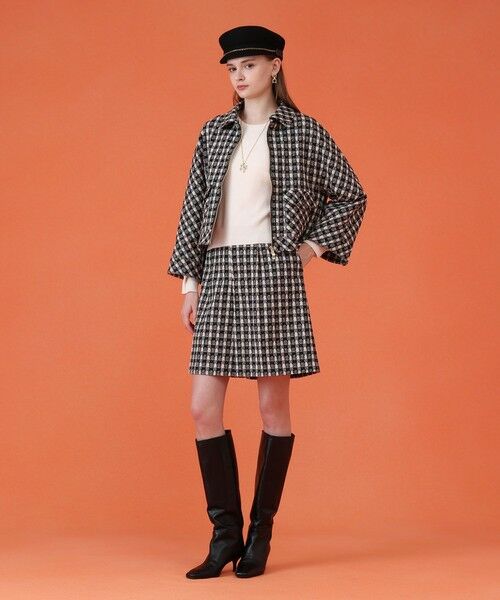 ANAYI / アナイ その他アウター | 【セットアップ対応商品】ツイーディージャガードポケットブルゾン | 詳細2