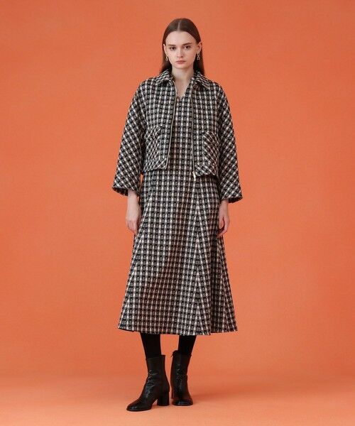 ANAYI / アナイ その他アウター | 【セットアップ対応商品】ツイーディージャガードポケットブルゾン | 詳細4