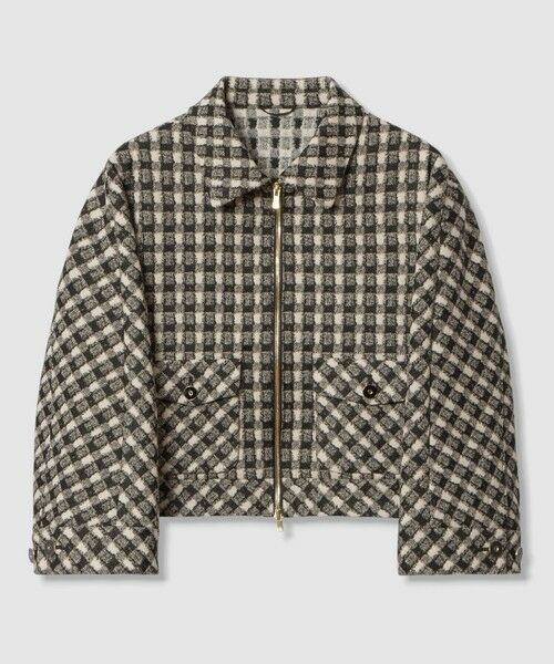 ANAYI / アナイ その他アウター | 【セットアップ対応商品】ツイーディージャガードポケットブルゾン | 詳細6