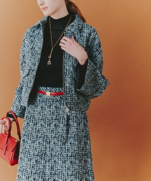 ANAYI / アナイ その他アウター | 【セットアップ対応商品】ツイーディージャガードポケットブルゾン | 詳細18