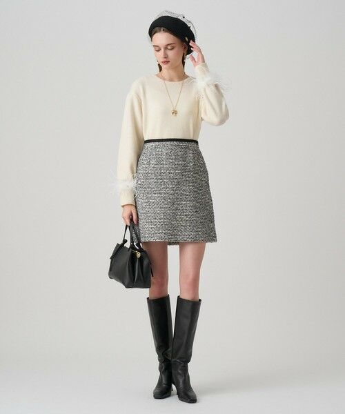 ANAYI / アナイ ミニ・ひざ丈スカート | 【セットアップ対応商品】ラメファンシーツイードミニ スカート | 詳細5