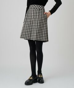 ANAYI / アナイ ショート・ハーフ・半端丈パンツ | 【セットアップ対応商品】ツイーディージャガードキュロットパンツ