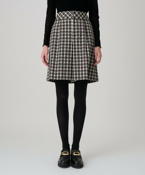 ANAYI / アナイ ショート・ハーフ・半端丈パンツ | 【セットアップ対応商品】ツイーディージャガードキュロットパンツ | 詳細1