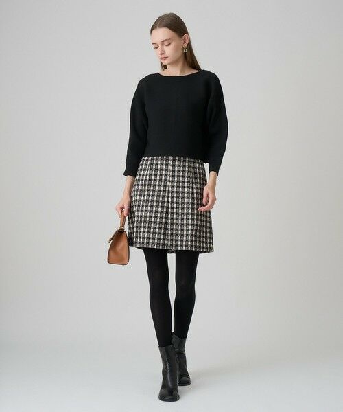 ANAYI / アナイ ショート・ハーフ・半端丈パンツ | 【セットアップ対応商品】ツイーディージャガードキュロットパンツ | 詳細10