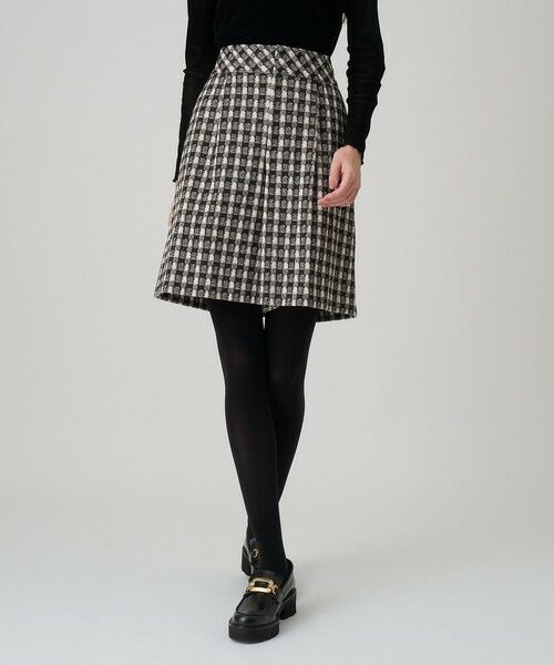 ANAYI / アナイ ショート・ハーフ・半端丈パンツ | 【セットアップ対応商品】ツイーディージャガードキュロットパンツ | 詳細4