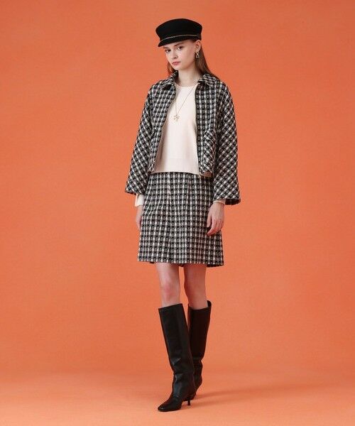 ANAYI / アナイ ショート・ハーフ・半端丈パンツ | 【セットアップ対応商品】ツイーディージャガードキュロットパンツ | 詳細6