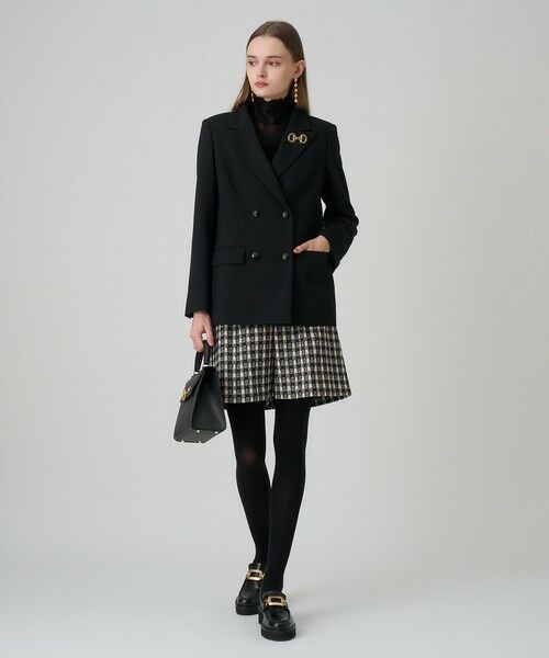 ANAYI / アナイ ショート・ハーフ・半端丈パンツ | 【セットアップ対応商品】ツイーディージャガードキュロットパンツ | 詳細7