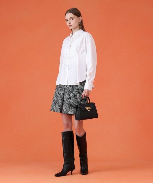 ANAYI / アナイ ショート・ハーフ・半端丈パンツ | 【セットアップ対応商品】ツイーディージャガードキュロットパンツ | 詳細15