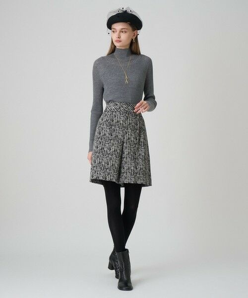 ANAYI / アナイ ショート・ハーフ・半端丈パンツ | 【セットアップ対応商品】ツイーディージャガードキュロットパンツ | 詳細17