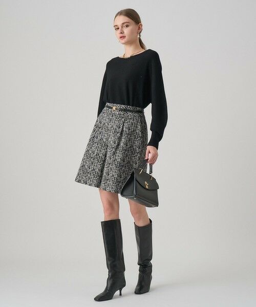 ANAYI / アナイ ショート・ハーフ・半端丈パンツ | 【セットアップ対応商品】ツイーディージャガードキュロットパンツ | 詳細21