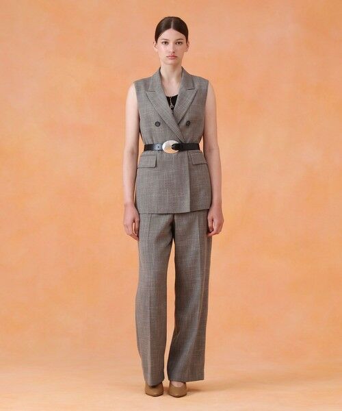 ANAYI / アナイ チノ・ワークパンツ | 【セットアップ対応商品】ポリツイルストレートワイドパンツ | 詳細4