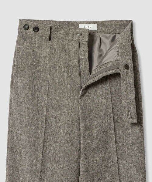 ANAYI / アナイ チノ・ワークパンツ | 【セットアップ対応商品】ポリツイルストレートワイドパンツ | 詳細10