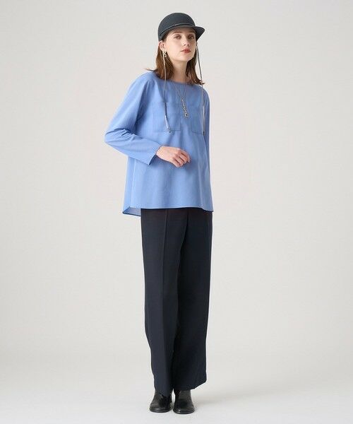 セットアップ対応商品】ポリツイルストレートワイドパンツ