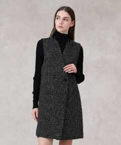ANAYI / アナイ ドレス | 【セットアップ対応商品】ラメファンシーツイードジレ ワンピース