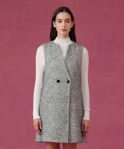 ANAYI / アナイ ドレス | 【セットアップ対応商品】ラメファンシーツイードジレ ワンピース | 詳細1