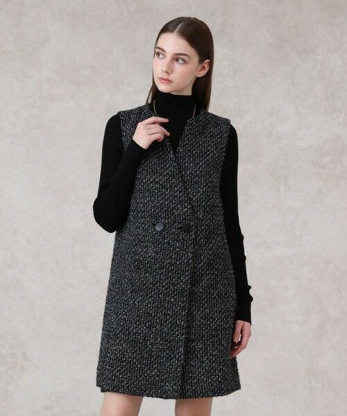 ANAYI / アナイ ドレス | 【セットアップ対応商品】ラメファンシーツイードジレ ワンピース | 詳細13
