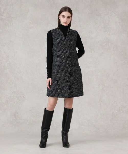 ANAYI / アナイ ドレス | 【セットアップ対応商品】ラメファンシーツイードジレ ワンピース | 詳細14