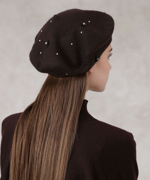 ANAYI / アナイ ハンチング・キャスケット・ベレー帽 | ◇フラワーパールベレー | 詳細1