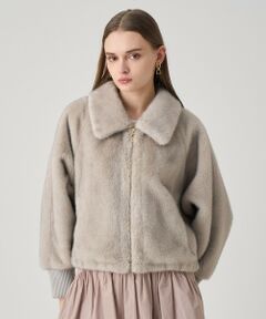 ANAYI / アナイ ブルゾン | フェイクミンクファーブルゾン