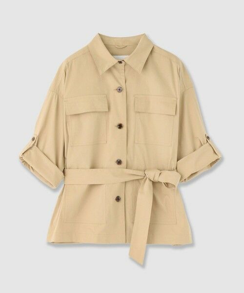 ANAYI / アナイ その他アウター | 【セットアップ対応商品】ストレッチブロードベルト付きシャツジャケット | 詳細8