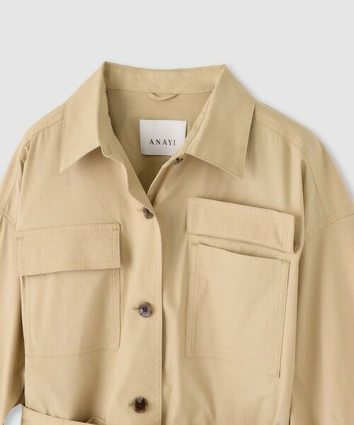 ANAYI / アナイ その他アウター | 【セットアップ対応商品】ストレッチブロードベルト付きシャツジャケット | 詳細10