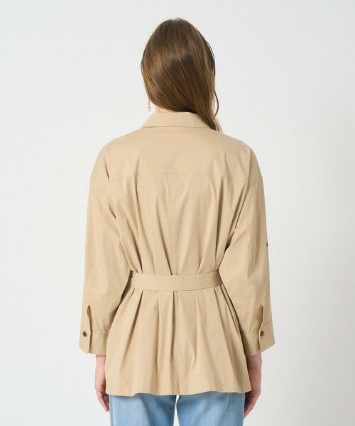ANAYI / アナイ その他アウター | 【セットアップ対応商品】ストレッチブロードベルト付きシャツジャケット | 詳細3