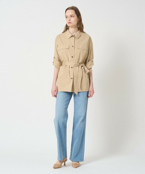 ANAYI / アナイ その他アウター | 【セットアップ対応商品】ストレッチブロードベルト付きシャツジャケット | 詳細5