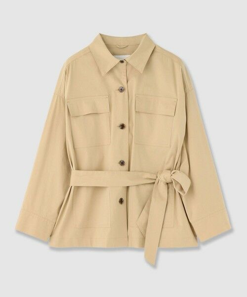 ANAYI / アナイ その他アウター | 【セットアップ対応商品】ストレッチブロードベルト付きシャツジャケット | 詳細6