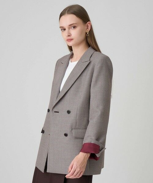 ANAYI / アナイ テーラードジャケット | ダブルクロスピークドジャケット(red mix (46))