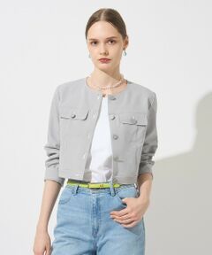 ANAYI / アナイ その他アウター | サッカーストレッチクロップドブルゾン