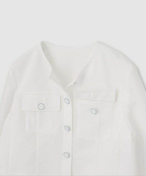 ANAYI / アナイ その他アウター | サッカーストレッチクロップドブルゾン | 詳細2