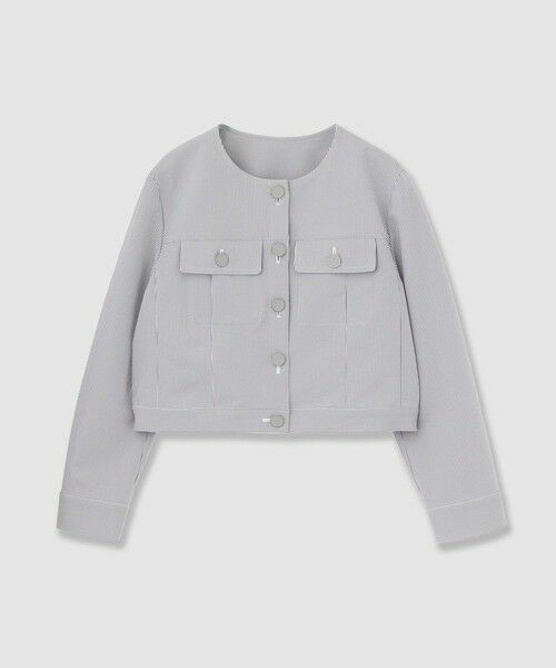 ANAYI / アナイ その他アウター | サッカーストレッチクロップドブルゾン | 詳細17