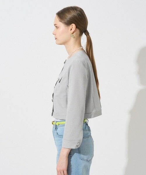 ANAYI / アナイ その他アウター | サッカーストレッチクロップドブルゾン | 詳細12