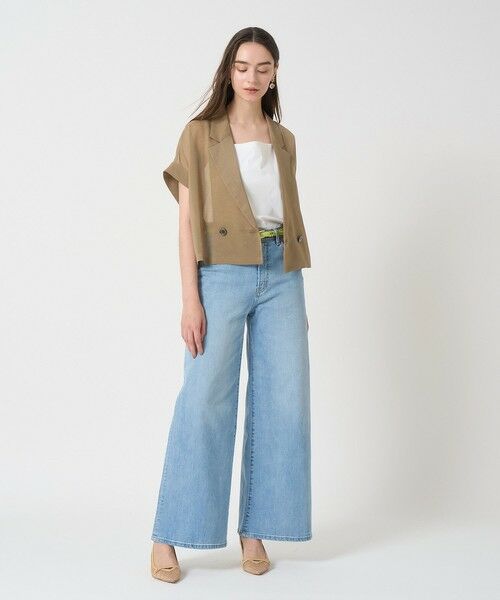 シアーオーガンフレンチスリーブジャケット （テーラード