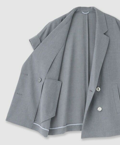 オーガンリネンライクフレンチジャケット （その他アウター