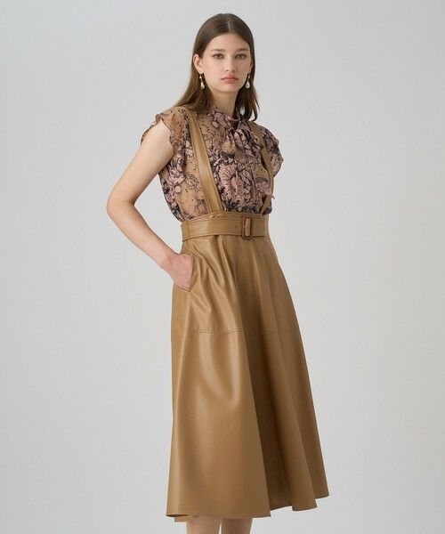 ANAYI / アナイ ロング・マキシ丈スカート | フェイクレザージャンパー スカート | 詳細1