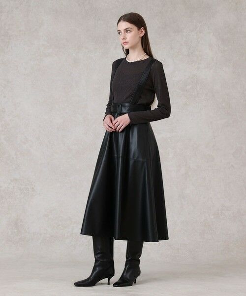 ANAYI / アナイ ロング・マキシ丈スカート | フェイクレザージャンパー スカート | 詳細13