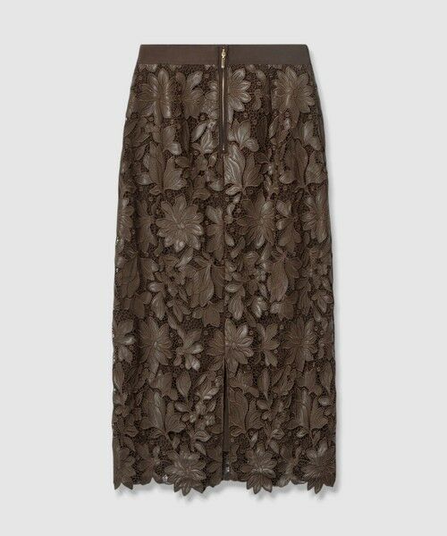 ANAYI / アナイ ミニ・ひざ丈スカート | レザーフラワーエンブロイダリー スカート | 詳細19