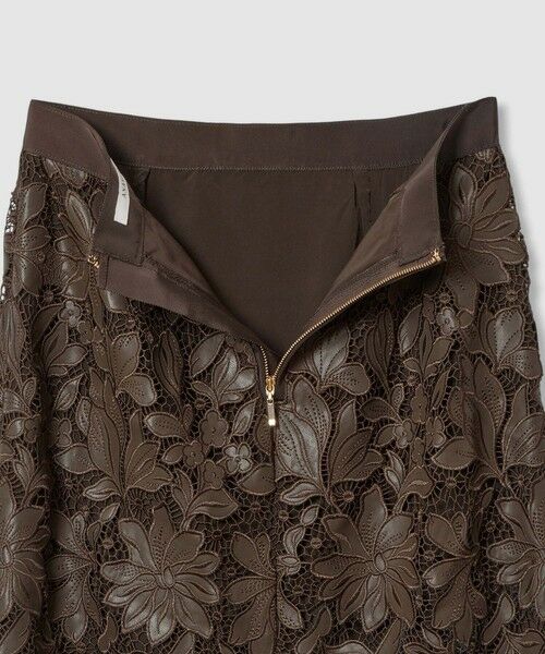 ANAYI / アナイ ミニ・ひざ丈スカート | レザーフラワーエンブロイダリー スカート | 詳細21