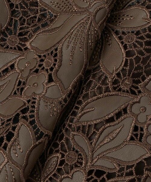 ANAYI / アナイ ミニ・ひざ丈スカート | レザーフラワーエンブロイダリー スカート | 詳細23