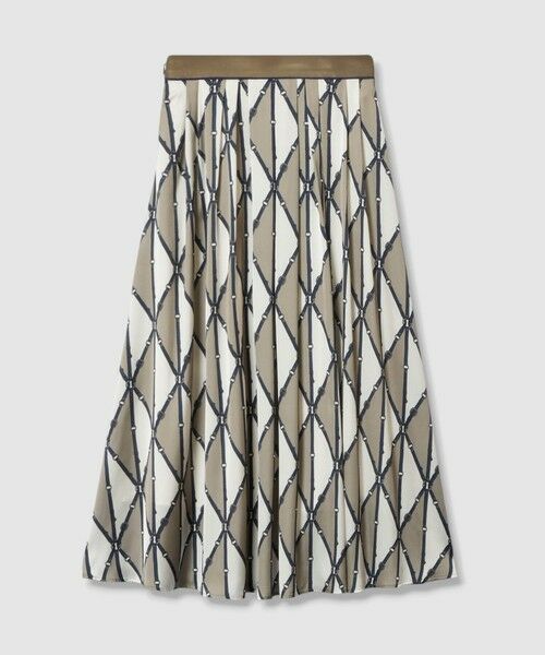 ANAYI / アナイ ロング・マキシ丈スカート | ベルトプリントランダムタック スカート | 詳細11