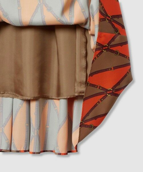 ANAYI / アナイ ロング・マキシ丈スカート | ベルトプリントランダムタック スカート | 詳細22