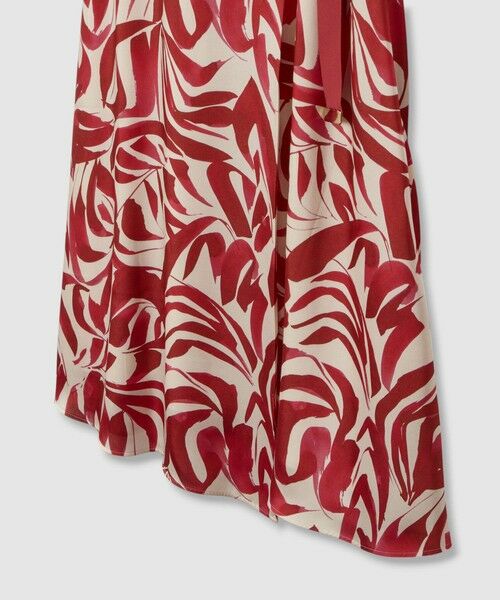 ANAYI / アナイ ロング・マキシ丈スカート | 【セットアップ対応商品】アートリーフサテンラップ スカート | 詳細10