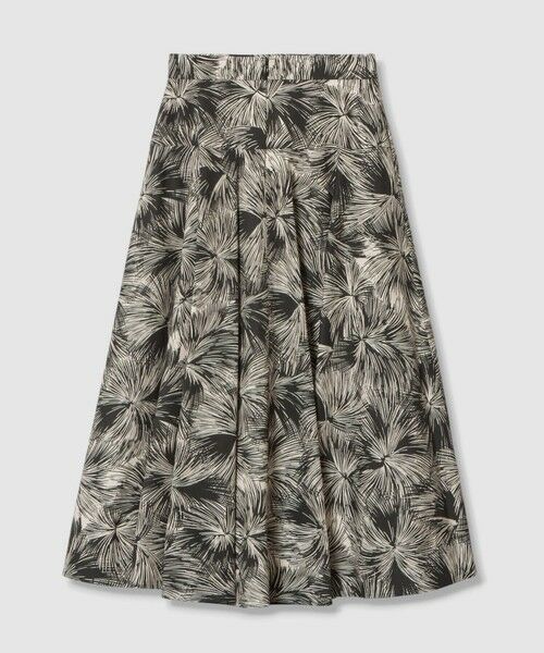 ANAYI / アナイ ミニ・ひざ丈スカート | ブラッシュフラワープリントフレア スカート | 詳細1