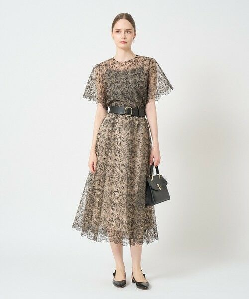 ANAYI / アナイ ロング・マキシ丈スカート | レースフラワーチュールギャザー スカート | 詳細5