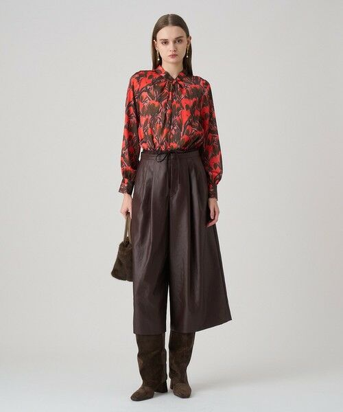 ANAYI / アナイ その他パンツ | オイルドレザーライクガウチョパンツ | 詳細2