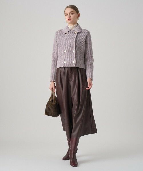 ANAYI / アナイ その他パンツ | オイルドレザーライクガウチョパンツ | 詳細3