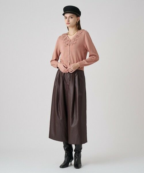 ANAYI / アナイ その他パンツ | オイルドレザーライクガウチョパンツ | 詳細4